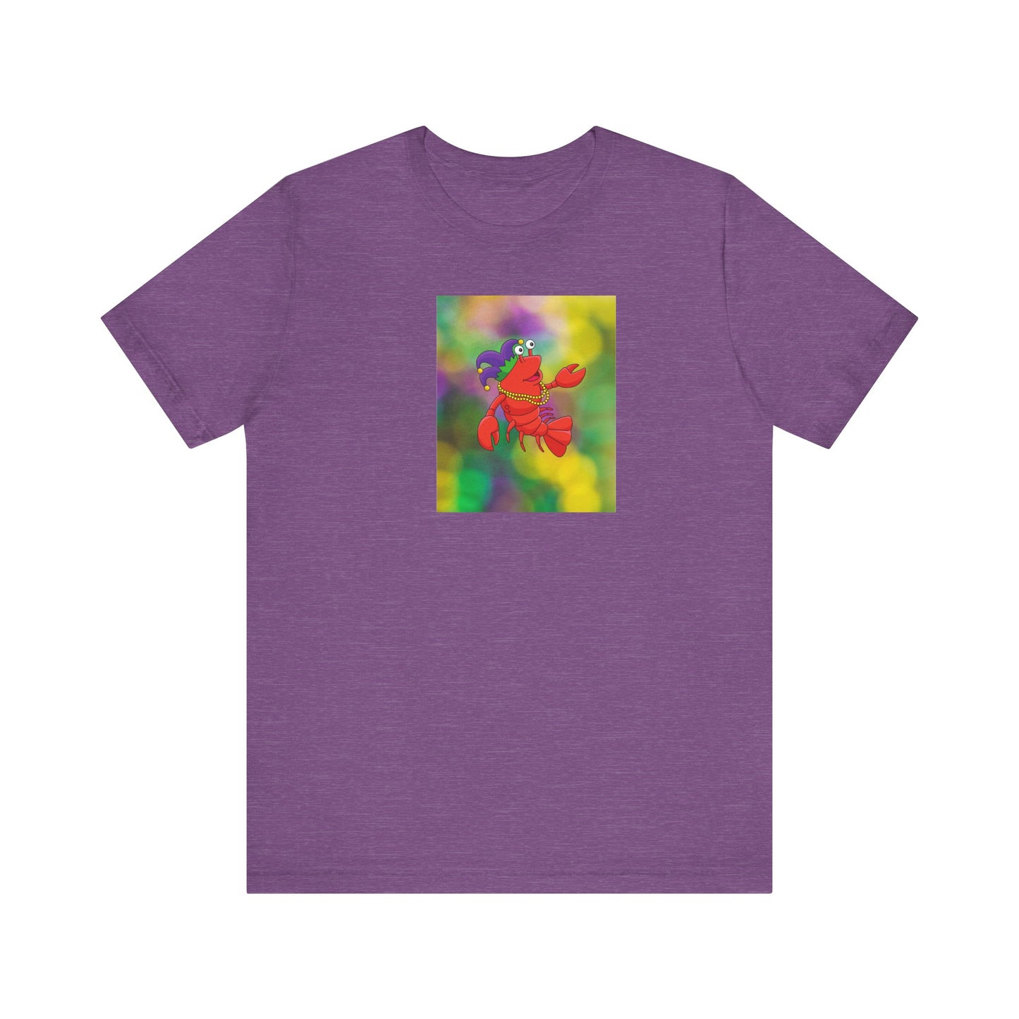 Colorful Lobster Graphic Tee- Mardi Gras - Fun Tees - Gift Ideas - Fun Unisex Jersey Short Sleeve Shirt for Beach Lovers